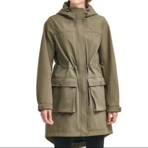 DKNY Water Resistant Parka Jacket Anorak Coat Size Small